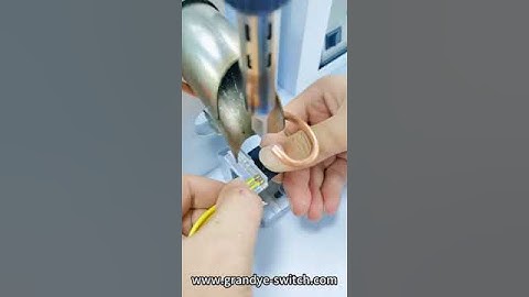 Semi-automatic soldering machine Mk1-1 micro switch welding wire