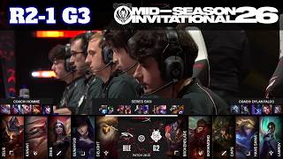HLE vs G2 - Game 3 | Round 2 LoL MSI 2026 Main Stage | Hanwha Life vs G2 Esports G3 full game