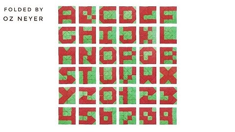 [Origami] 4x4 flippable checkerboard. 4x4 origami pixel board.mi Pixel 4×4 Tutorial