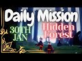 Daily mission on 30th january  hidden forest  sky children of the light