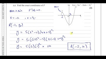 WMA13/01, IAL, (Edexcel), P3, June 2022, Q6, Differentiation, The Product Rule, Turning Points