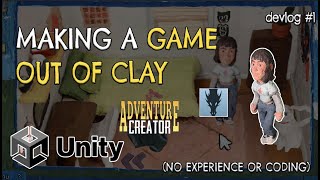 Devlog 1: Making a game entirely out of clay with no experience