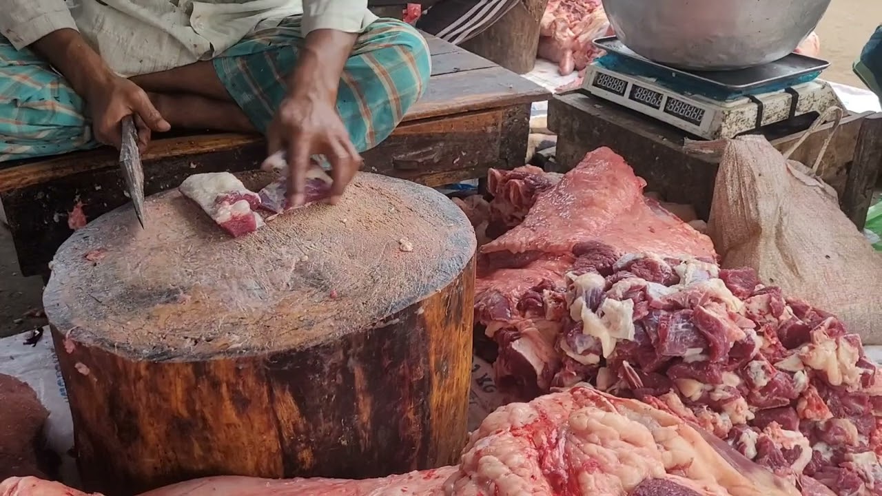 Experience By Best Knife Skills Beef Market Holidhani Bazar Jhenaidha  