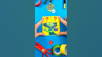 Solving Incredible Paper Craft Puzzle with Disgust By Inside Out #insideout #papercraft #diy