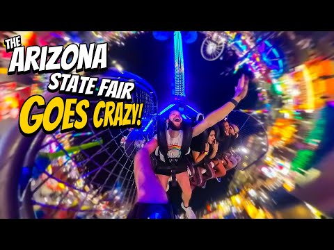 Riding CRAZY Fair Rides At the ARIZONA STATE FAIR!