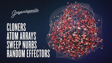 Cinema 4D Tutorial - Cloners, Atom Array, Spheres, Nurbs. Daily Render In Cinema 4D