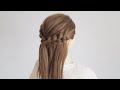 ピンを使わないヘアアレンジ！子供にもオススメ！三つ編みハーフアップ/ hair works &amp;SOL&#39;s Hairstyles