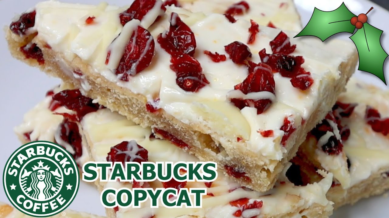 Уменьшенная версия клюквенных батончиков Starbucks Cranberry Bliss! Идеальное праздничное угощени...
