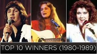 My TOP 10 Eurovision Winners (1980-1989)