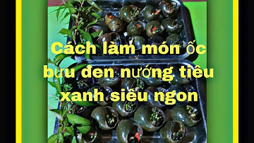 Cánh làm món Ốc Bưu đen nướng tiêu xanh ngon bổ và rẻ