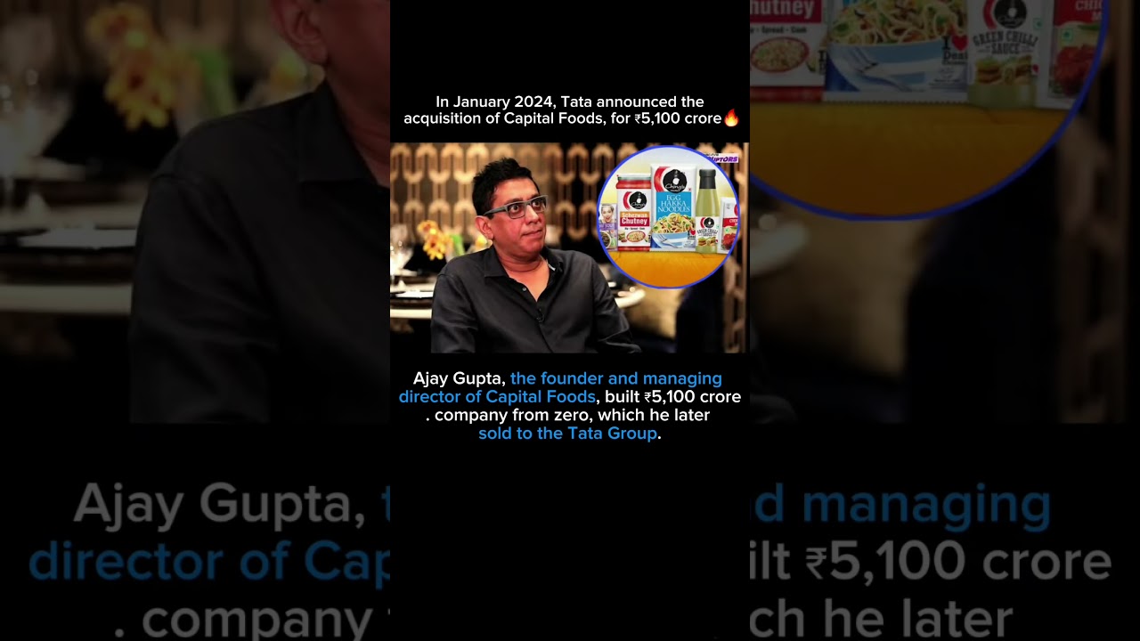 Tata announced theacquisition of Capital Foods, for ₹5,100 crore