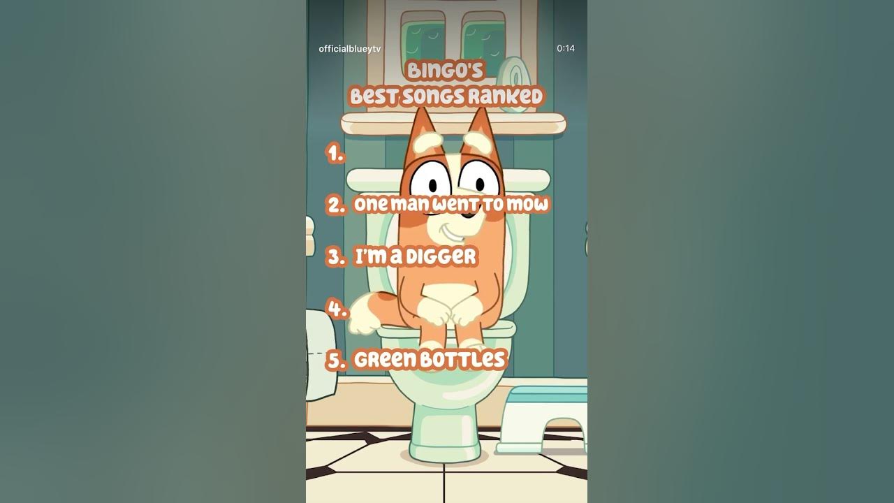 Bingo’s Best Songs Ranked | @BlueyOfficialChannel x Jack Carlson (The Bluey Fan Page)