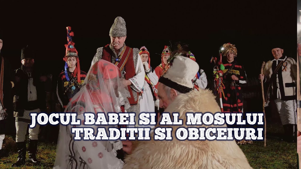 Traditi autentice moldovenesti | Dans ritualistic in noaptea de iarna cu masca si foc
