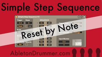 Simple Step Sequence Tutorial Part 2   Set Pitches and Velocity   Ableton Drummer