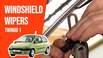 How to replace the windshield wipers Twingo mk1 🌧