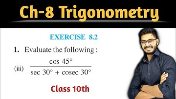 Class - 10 Ex - 8.2 Q1 part 3 Maths (Trigonometry) NCERT CBSE | By Rajeev Kumar