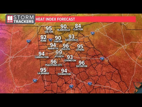 Hot temperatures, air quality alert expected for Atlanta - YouTube