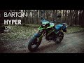 Barton Hyper 125cc, exhaust sound, raw sound, wydech, 4K