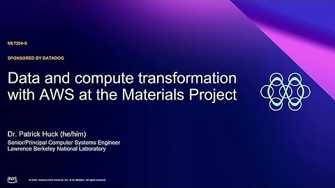 AWS Summit DC 2022 - Monitoring microservices in the cloud at Berkeley Lab (sponsored by Datadog)