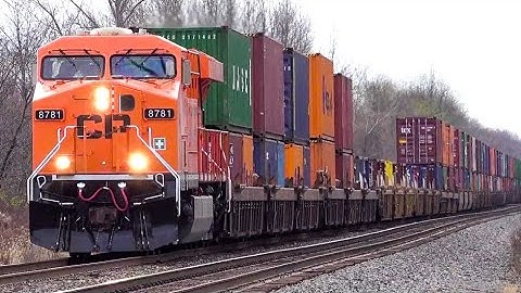CP 8781 Hapag Lloyd St. John Express Leading CSX I166 Train! UP Unit on NS 22K Train! DPU Alright!