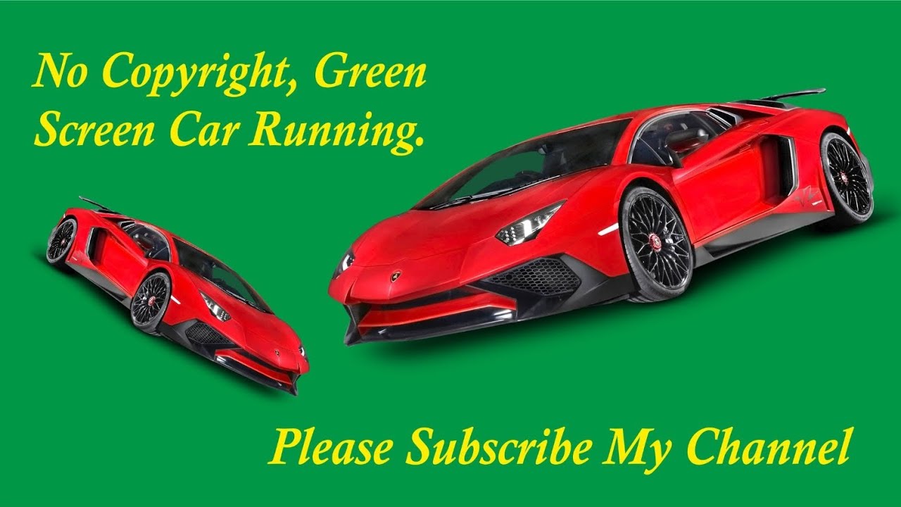 Green Screen Super car Running video Animation of running car YouTube