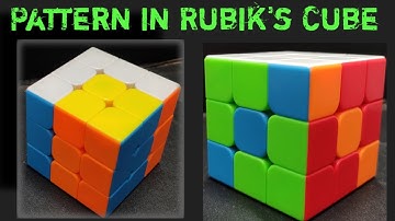 Rubiks cube patterns | Diagonal stripes & (3x2 in 3x3)