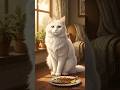 “Meet Rish 🐾 The Smart White Cat Who Loves Fish | Cute Cat Short”