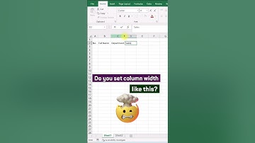 How to auto adjust column width with VBA #vba #excel @theexcelexperience
