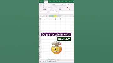How to auto adjust column width with VBA #vba #excel @theexcelexperience