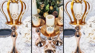 DIY Easy Fast Centerpiece Candleholders| Tablescape| Wedding Décor- Day 2