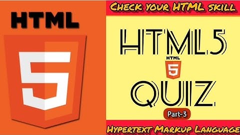 HTML5 MCQs for Interview and Exam || HTML5 Important MCQ || HTML5 || HTML5 MCQ || Part-3
