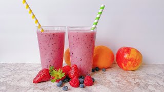 Berry Banana Smoothie, The Best Quick and Easy Smoothie!