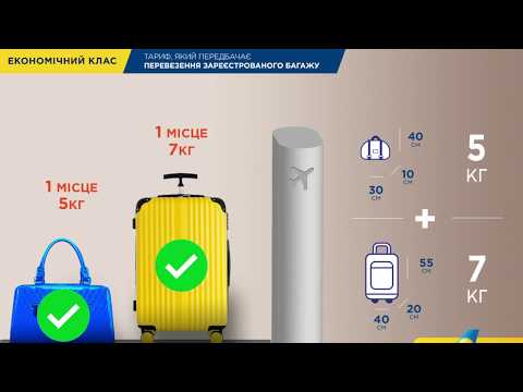 New cabin baggage policy on flights of Ukraine International Airlines