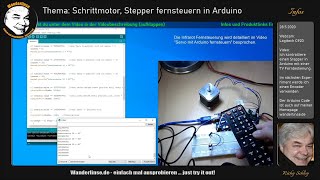 Schrittmotor, Stepper in Arduino steuern mit InfraRot TV Fernbedienung (Antennen Rotor)
