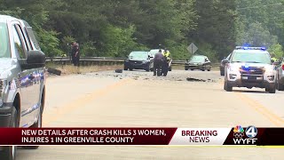 Troopers release new details on crash that killed 3 women on I85 in Greenville County