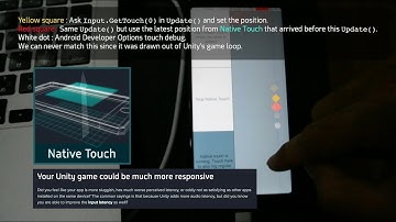 Native Touch - Faster touch via callbacks from the OS, with a real hardware timestamp (Unity plugin)
