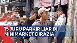 Petugas Jaring Belasan Juru Parkir Liar di Minimarket, Minta Jukir Tak Ulangi Aksi