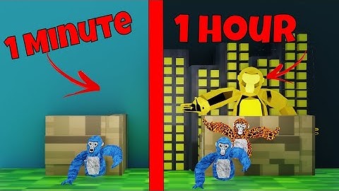 1 Minute Vs 10 Minute Vs 1 Hour Build Challenge | Gorilla Tag |