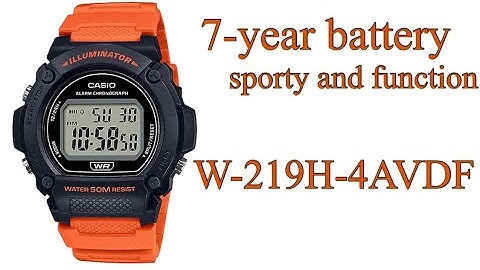 CASIO W-219H-4AVDF Reviewing Tutorial Video.