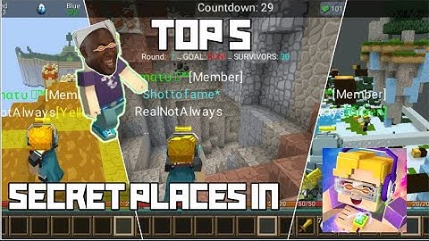 Top Secret Spots in Blockman go😳🤫 (Blockman Go : Blocky Mods)
