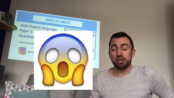 Grade 5 in 5 minutes AQA English language paper 1 question 3 GCSE exam hacks