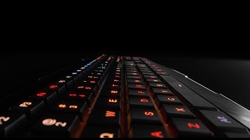 Backlit Keyboard 3D Animation