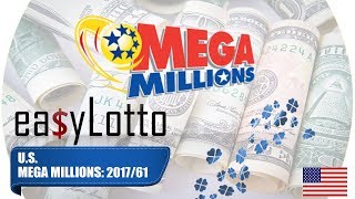 MEGA MILLIONS numbers 1 Aug 2017