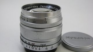 Konishiroku Hexanon 50mm/F1.9 (Leica screw mount) - YouTube