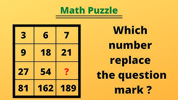 Mathematics Puzzle | Which number replace the question mark ? | How to solve math puzzle ?