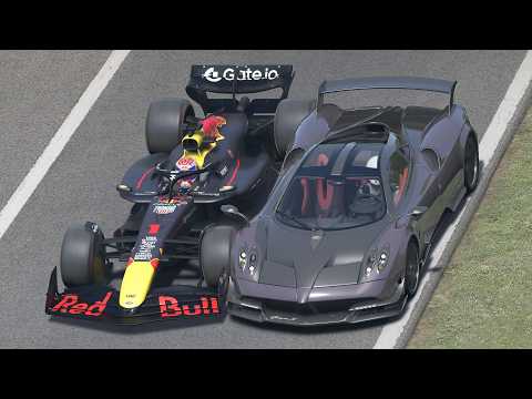 Red Bull F1 2025 vs Pagani Huayra BC at Monza