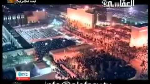 الشيخ مشاري العفاسي يبكي  في آخر سورة المؤمنون