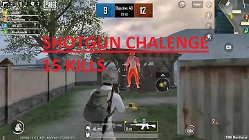 CRAZY PUBG LITE!! SHOTGUN CHALENGE SPECIAL!! 15 KILL!! ARCADE TDM WAREHOUSE!! KILL IN AIR