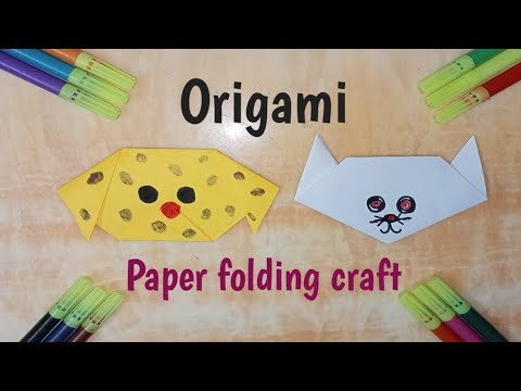 2 easy paper folding ideas #origami #diy #papercraft