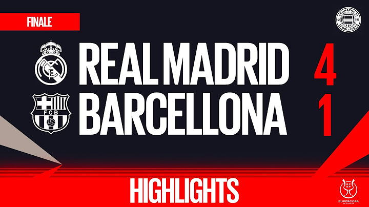 Real Madrid-Barcellona 4-1 | Highlights FINALE Supercoppa di Spagna 2024